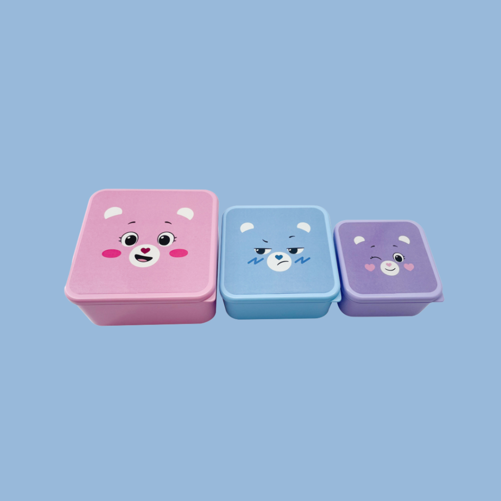 CARE BEARS - VERSHOUDBAKJES SET (3-DELIG)